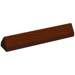 Gouttière à bûche triangle marbrée 12pcs