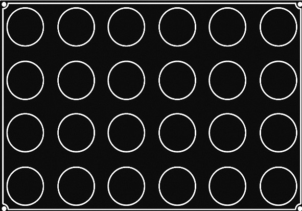 Moule silicone 24 Demi-Sphères Pavoflex – Image 2