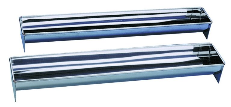 Gouttière à bûche inox de 50