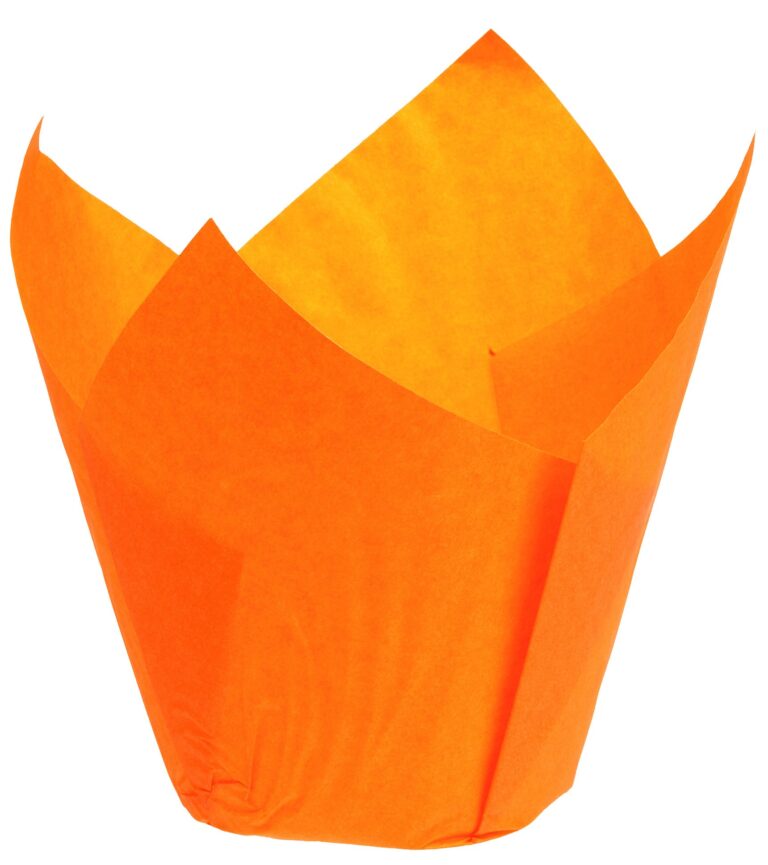 Caissette papier Tulipcup orange