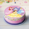 Disque d'Azyme comestible Princesses Disney - Décoration pour gâteaux de 20 cm