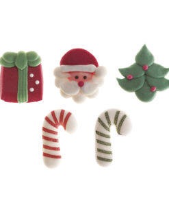 Décorations en sucre de Noël - Décorations comestibles pour gâteaux et cupcakes