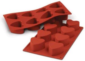 Moule cœurs en silicone Silikomart SF040 Tille