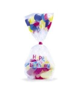 Sachets d’anniversaire Happy Birthday x25 MONTEREY MYTILLE E1PPIFUN1022