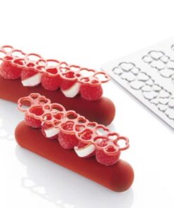 Moule silicone cœurs pour le décor d'éclairs