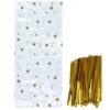 sachets étoiles noël 25 pc twists de fermeture or mytille tille E1PPISTAT1O22