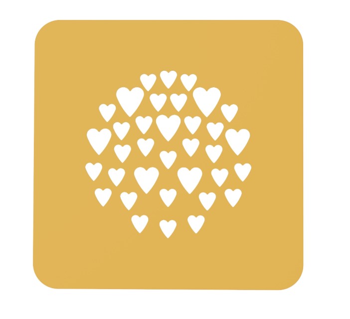 Pochoir cœur en silicone – Image 2