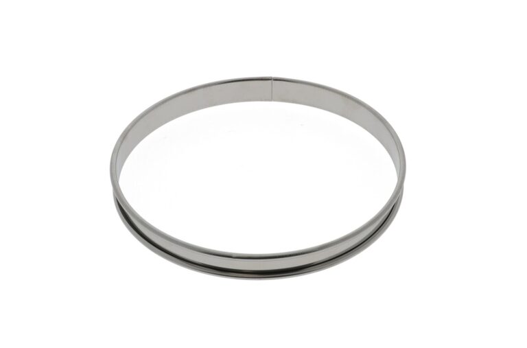 Cercle à tarte lisse INOX - hauteur 2 cm
