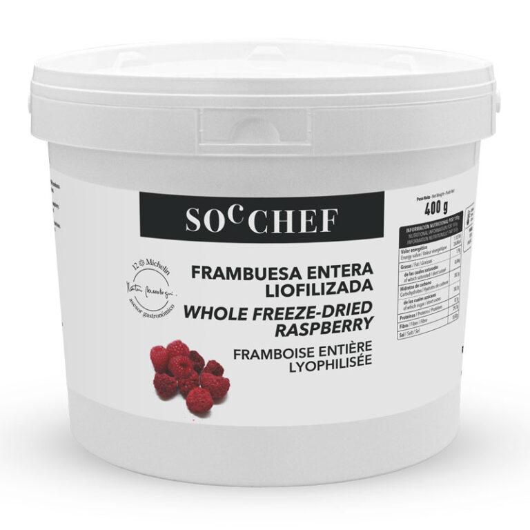 Framboises lyophilisées entières 70% - seau 400g FRAMLYO400E 10-109700-1 Tille
