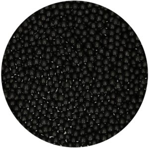 Perles de sucre noires brillantes f51680 Tille