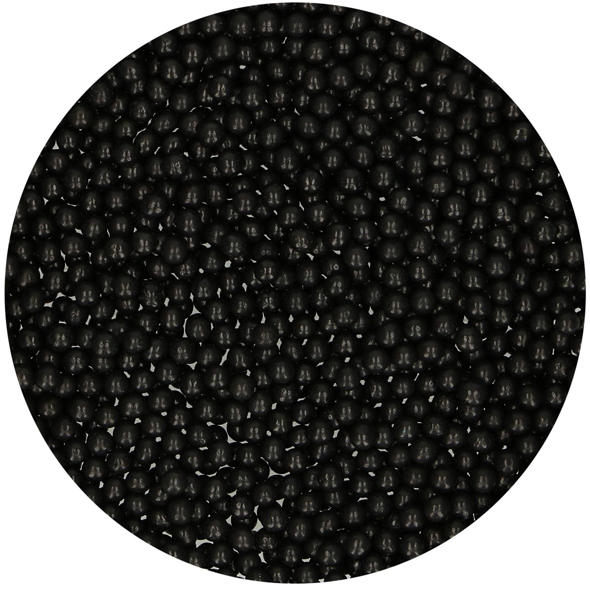 Perles de sucre noires brillantes f51680 Tille