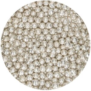 perles en sucre gris métallique f51675 Tille
