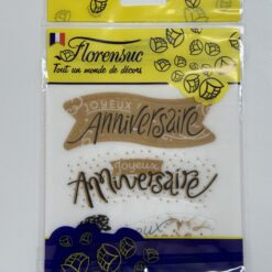 Banderole Joyeux Anniversaire en azyme AZYJA Tille