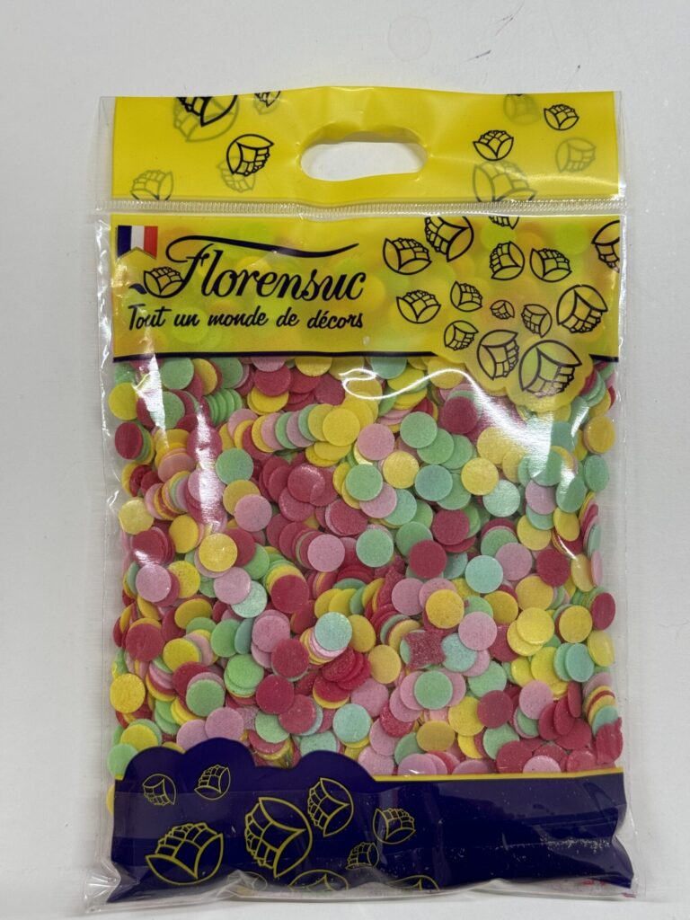 Confettis alimentaires assortis AZYCONF Tille
