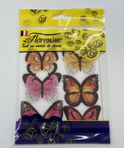 Papillons marrons assortis en azyme – 40x50 mm AZYPAPIM12 Tille