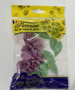 Violettes et feuilles de liseron en azyme AZYVIOL Tille