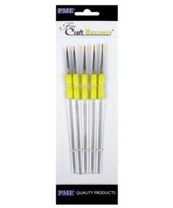 Pinceaux fins PME pour décoration de gâteaux | Lot de 5 CB1009 Tille