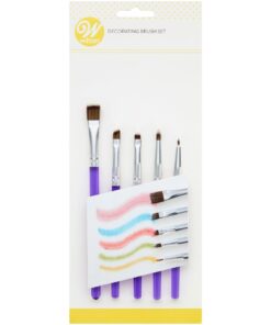 Ensemble de 5 pinceaux de décoration alimentaires Wilton 02-0-0019 Tille
