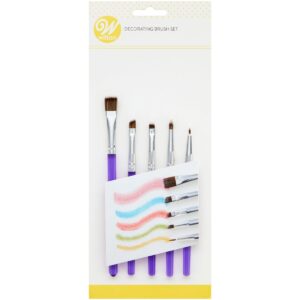 Ensemble de 5 pinceaux de décoration alimentaires Wilton 02-0-0019 Tille