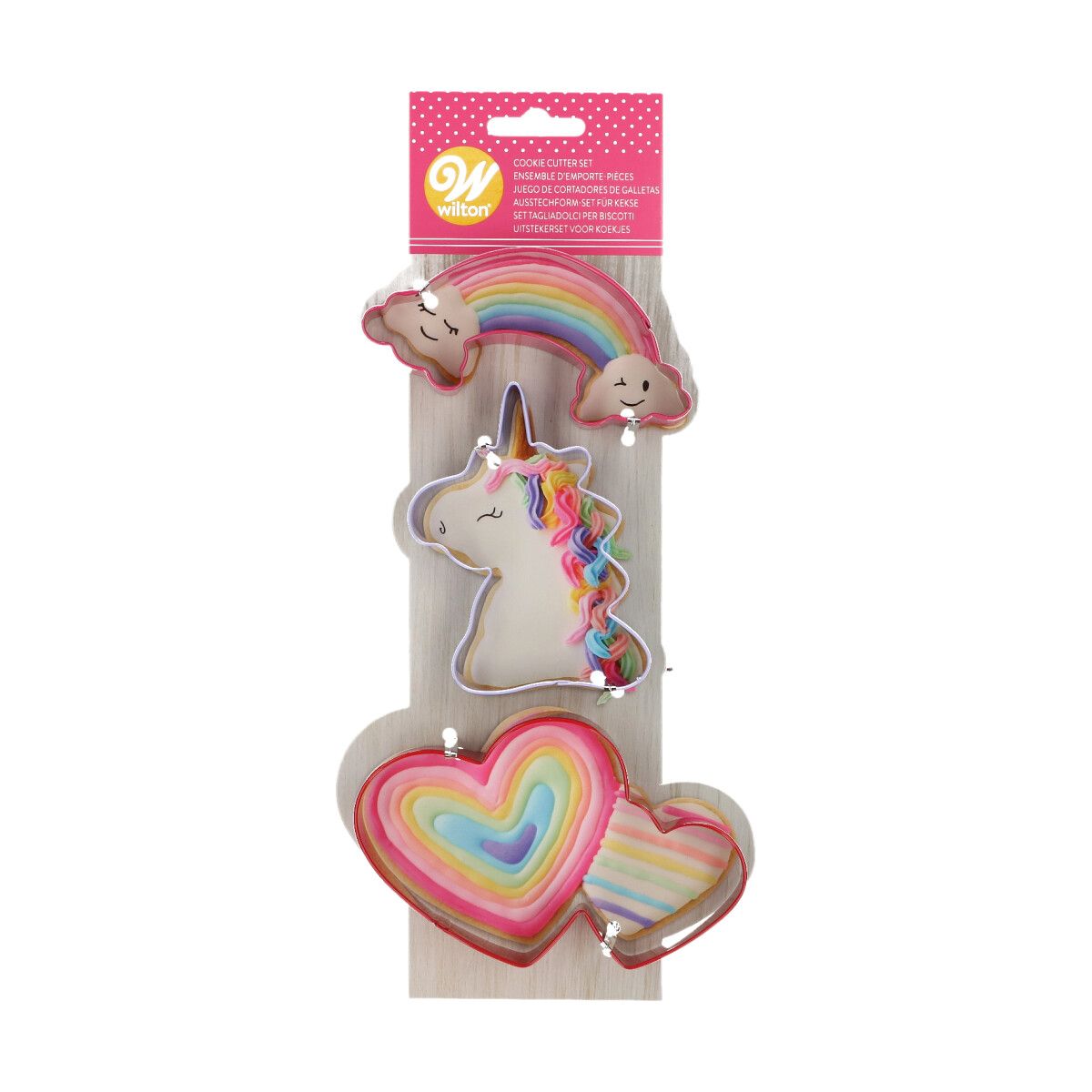 Emporte-pièces en métal Wilton Magical Unicorn – Lot de 3 02-0-0428 Tille