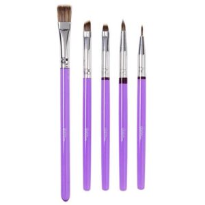 Ensemble de 5 pinceaux de décoration alimentaires Wilton 02-0-0019 Tille