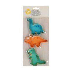 Ensemble de 3 emporte-pièces dinosaures Wilton – 6 x 5 cm 129001764 Tille