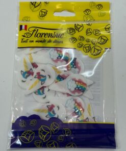 Piques licornes et arc-en-ciel en azyme AZYLICORNE Tille