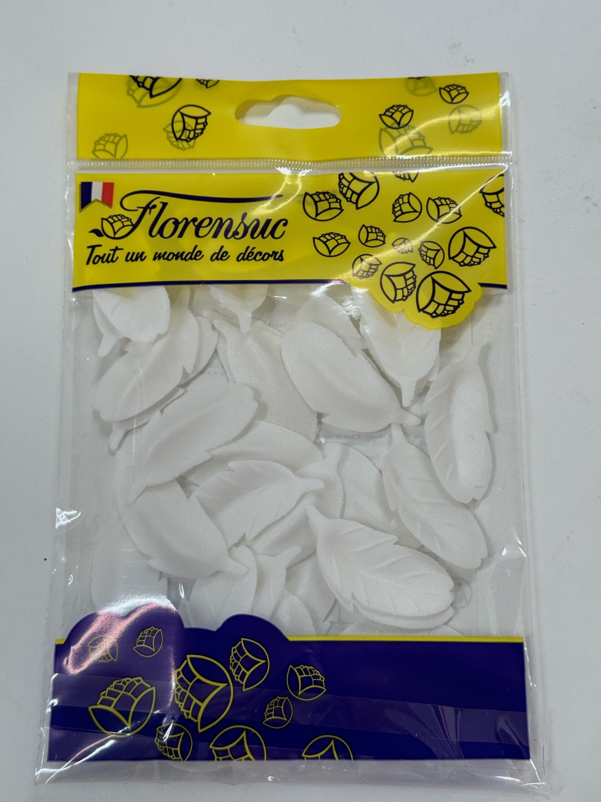 Plume blanche en azyme – 46x23 mm AZYPLU Tille