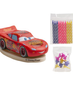 Kit décoration gâteau Cars avec bougies PVCCARS Tille