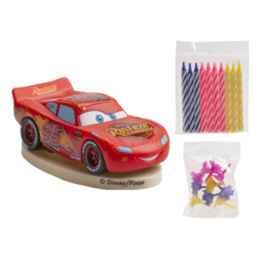 Kit décoration gâteau Cars avec bougies PVCCARS Tille