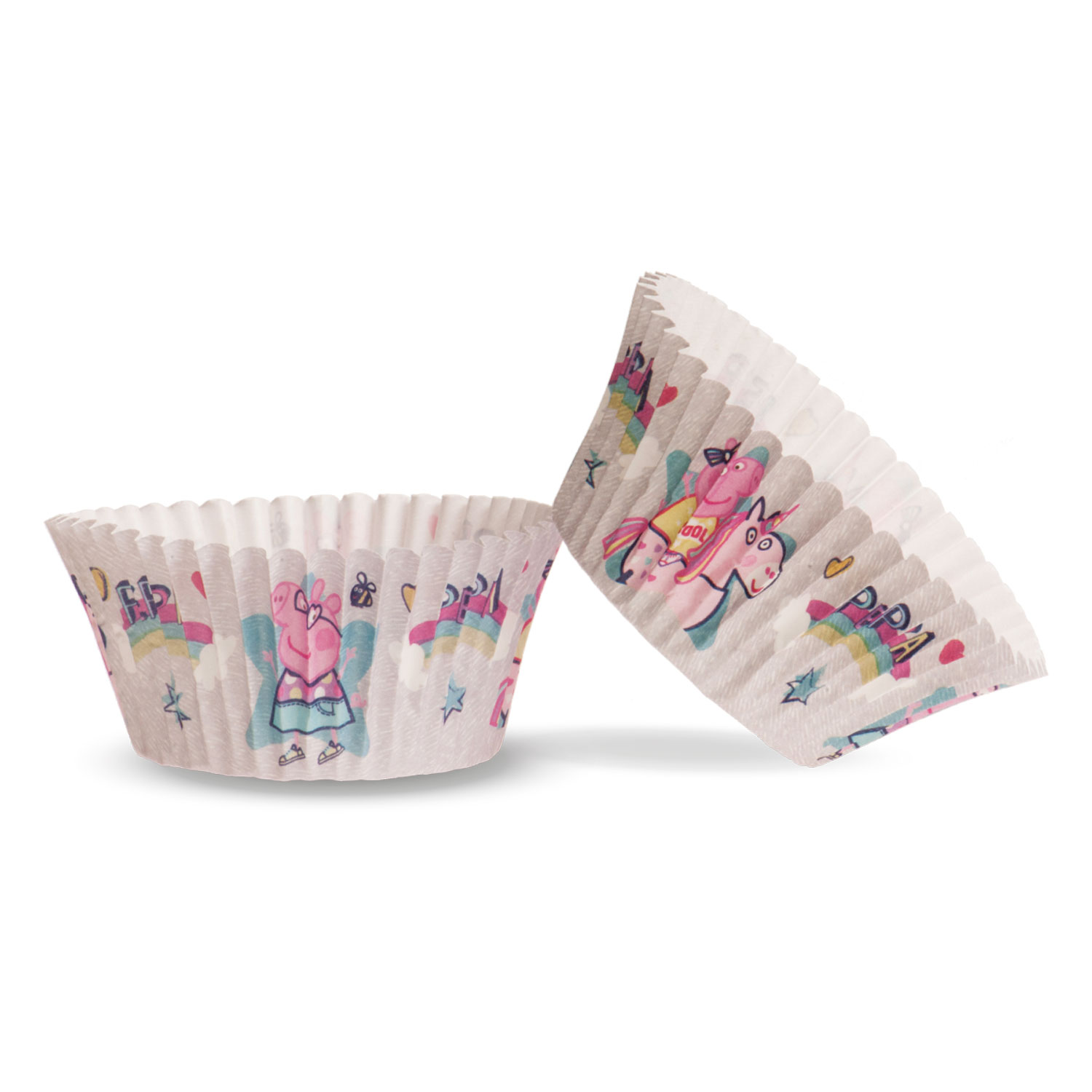 8 blisters de 25 caissettes cupcakes Peppa Pig CUPPEPPA Tille