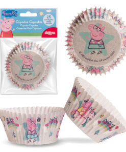8 blisters de 25 caissettes cupcakes Peppa Pig CUPPEPPA Tille