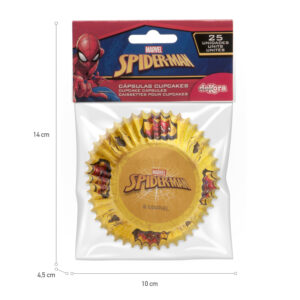 Caissettes cupcakes Spiderman CUPSPIDER Tille