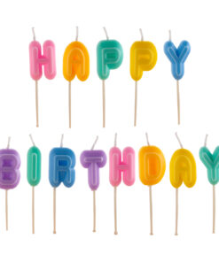 Bougies lettres HAPPY BIRTHDAY BOUHAPPYLER Tille