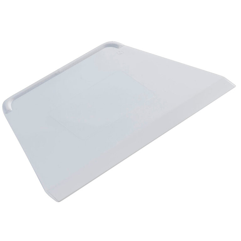 Raclette plastique blanche forme trapèze