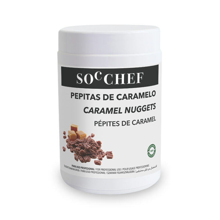 Pépites de caramel au beurre salé 3–5 mm – Sachet 500 g 10-109675 Soc Chef