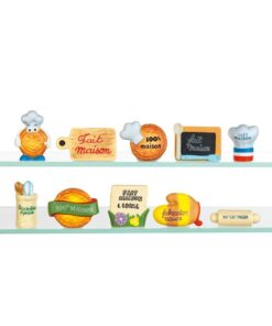 Fèves Fait Maison porcelaine mate – Assortiment 100 pièces Nordia 684999