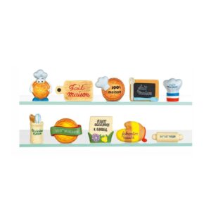 Fèves Fait Maison porcelaine mate – Assortiment 100 pièces Nordia 684999