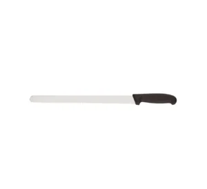 Couteau à génoise avec lame longue et tranchante, poignée ergonomique pour une coupe précise.