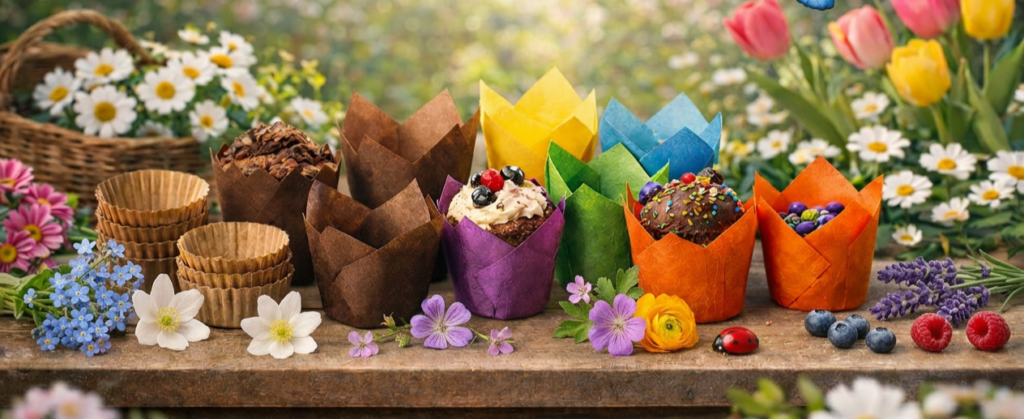 Papiers de cuisson pour cupcakes, muffins et pâtisseries individuelles