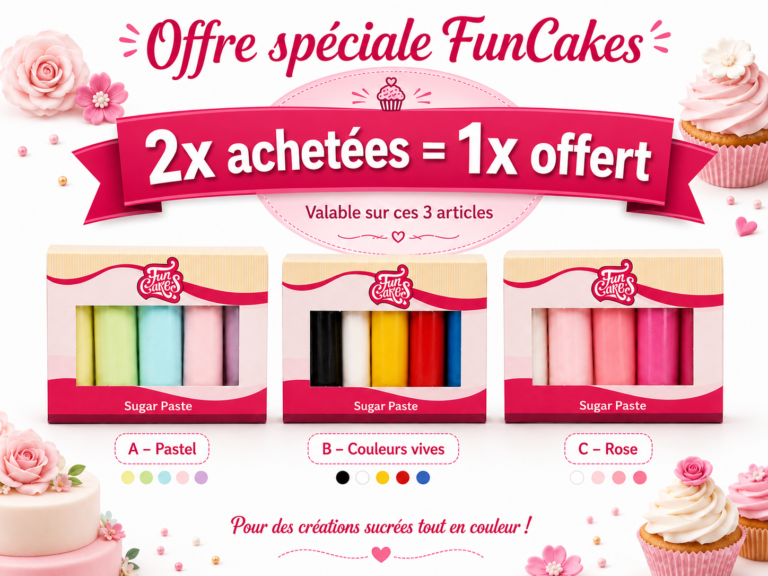 OFFRE spéciale FunCakes 2 + 1