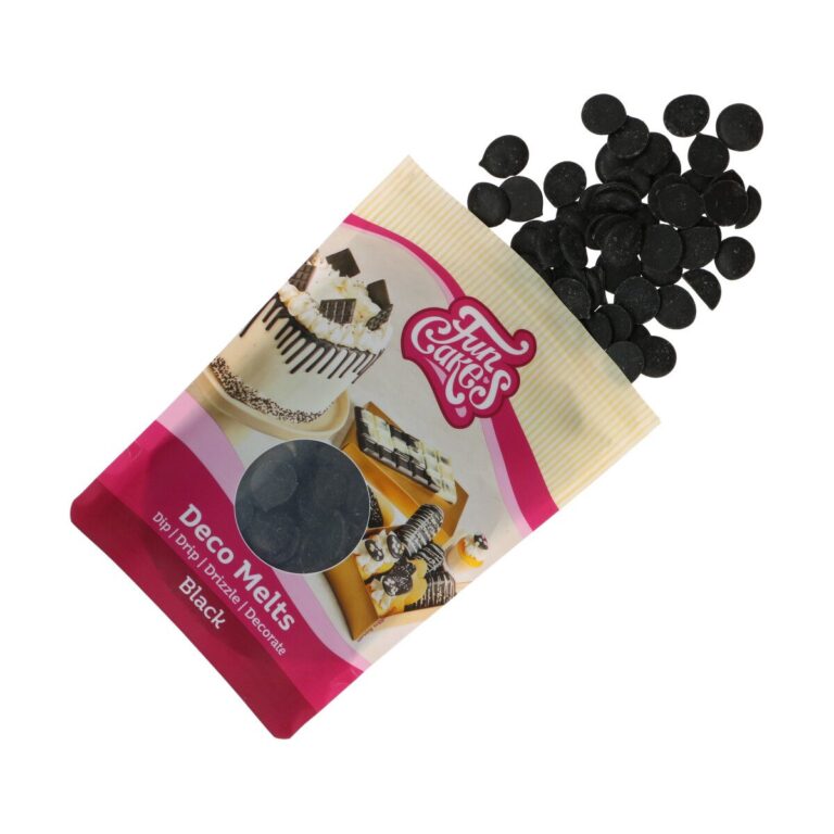 Deco Melts noir 250 g – candy melts à fondre funCakes