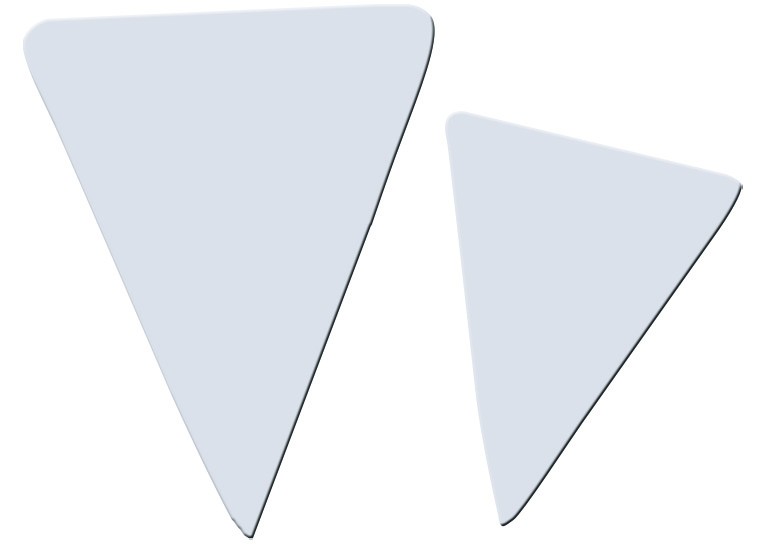 Etiquette  triangle plastique PM ou GM