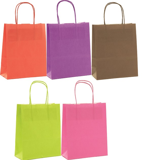 Sacs cabas kraft couleur PM ou GM