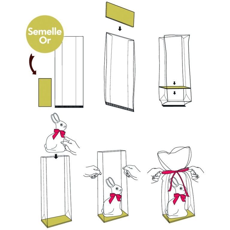 Sac rectangle pour moulage