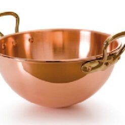 Bassinne en cuivre avec poignées