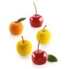 Moule silicone fruits 3D Fraise, pomme, citron