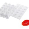 Moule silicone fruits 3D Fraise, pomme, citron