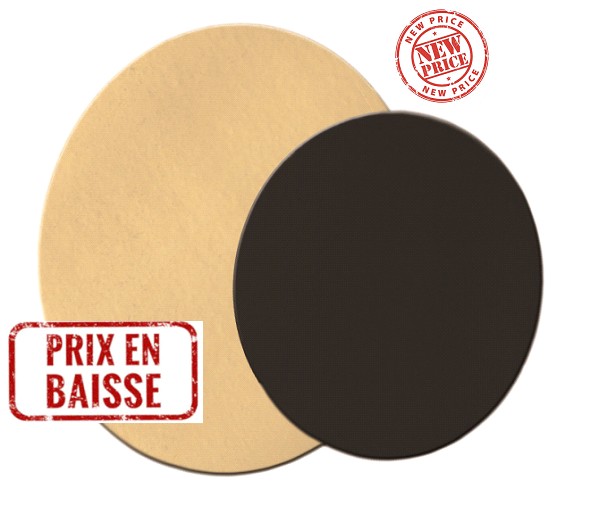 Rond uni Or/Noir