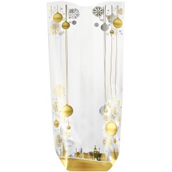 Boules et flocons, métalisés sac fond carton